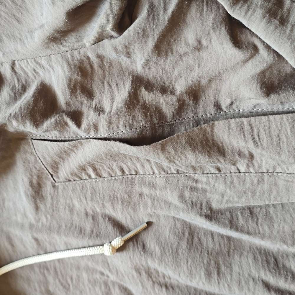 AllSaints, Calla Fishtail Parka Jacket Coat, Gray, EUC, Women's M - Picture 6 of 16